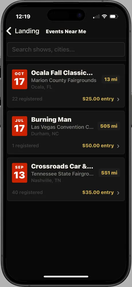 Find shows near you